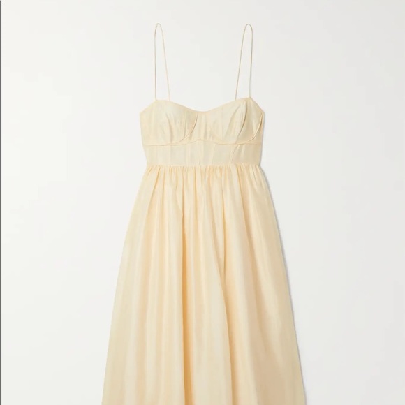 Mariza cotton-blend organza midi dress - Picture 3 of 11